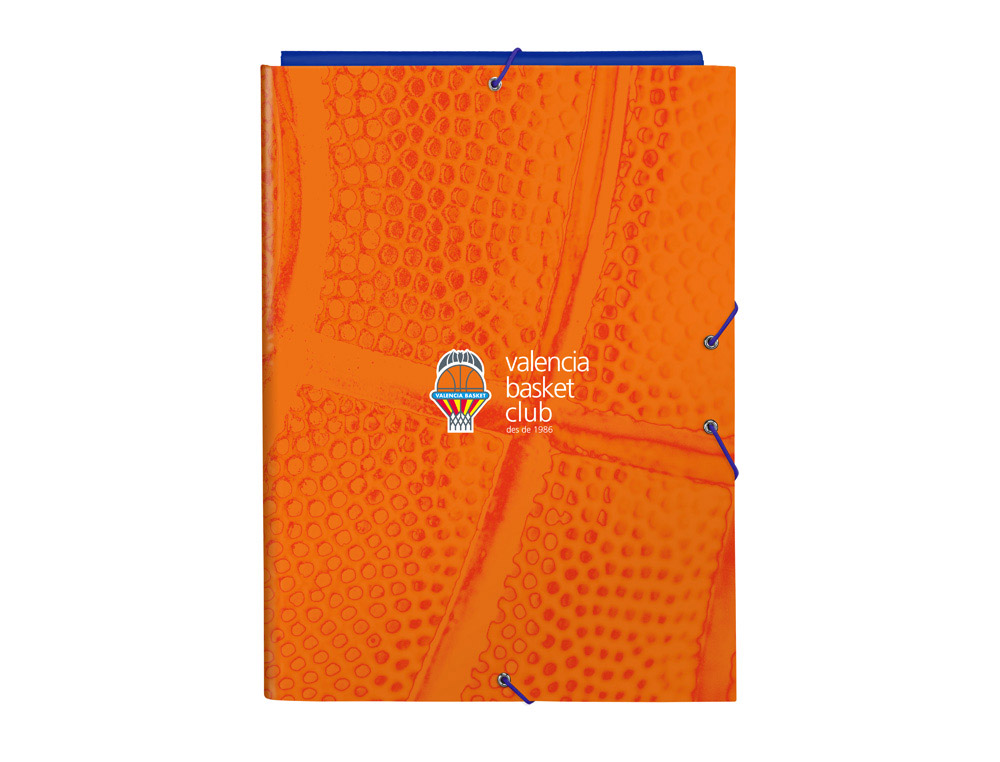 CARPETA GOMAS SAFTA FOLIO SOLAPAS VALENCIA BASKET CLUB 260X25X335 MM