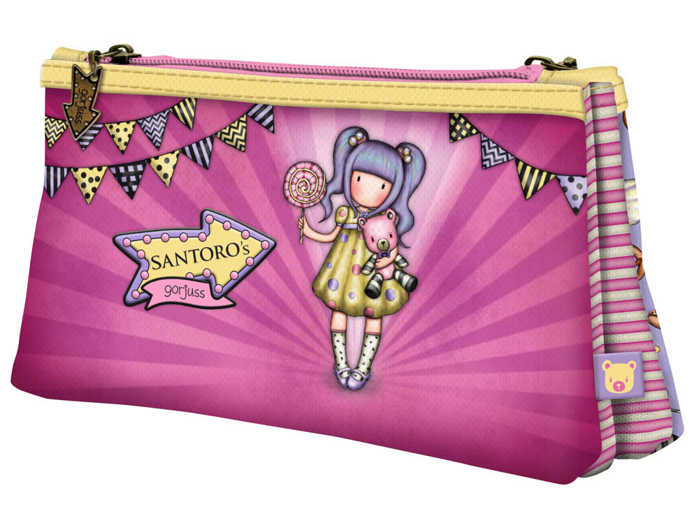 CARTERA ESCOLAR SAFTA GORJUSS FAIRGROUND NECESER PEQUEO DOBLE 215X115X50 MM