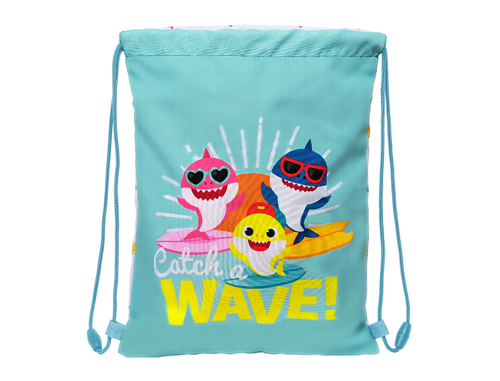 SACO PLANO SAFTA JUNIOR BABY SHARK SURFING 10X260X340 MM