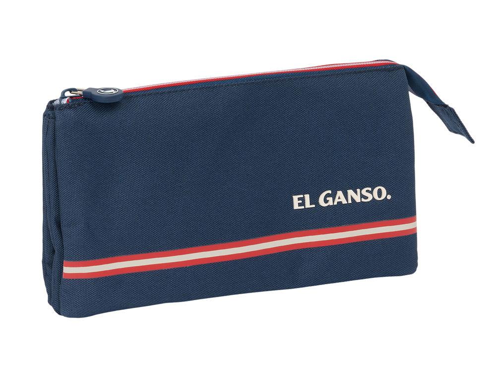 BOLSO ESCOLAR PORTATODO SAFTA TRIPLE EL GANSO CLASSIC 30X220X120 MM