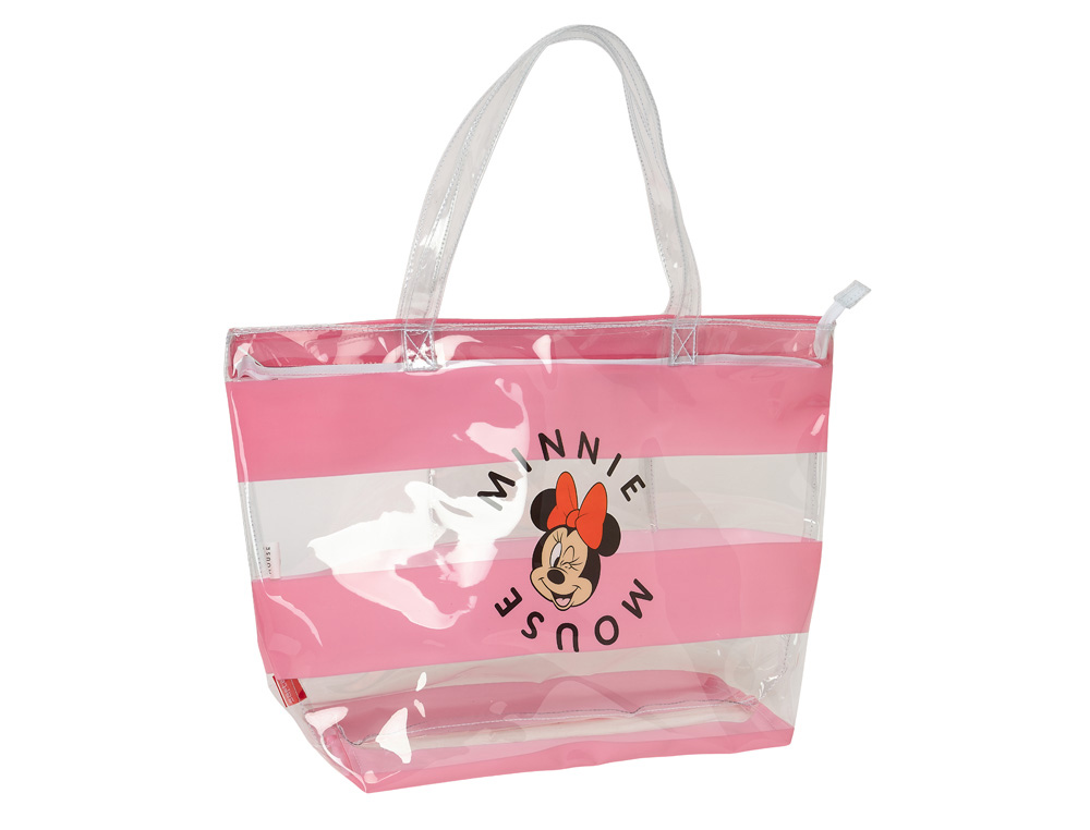 BOLSA SHOPPING SAFTA MINNIE MOUSE BEACH 350X540X170 MM