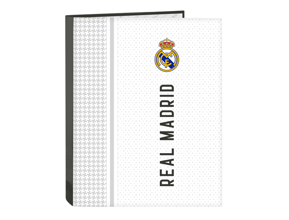 CARPETA SAFTA 4 ANILLAS MIXTAS CARTON FOLIO REAL MADRID 1 EQUIPACION 24/25