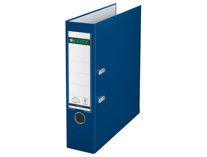 ARCHIVADOR DE PALANCA LEITZ 180 DIN A4 MAXI POLIPROPILENO LOMO 80 MM COLOR AZUL