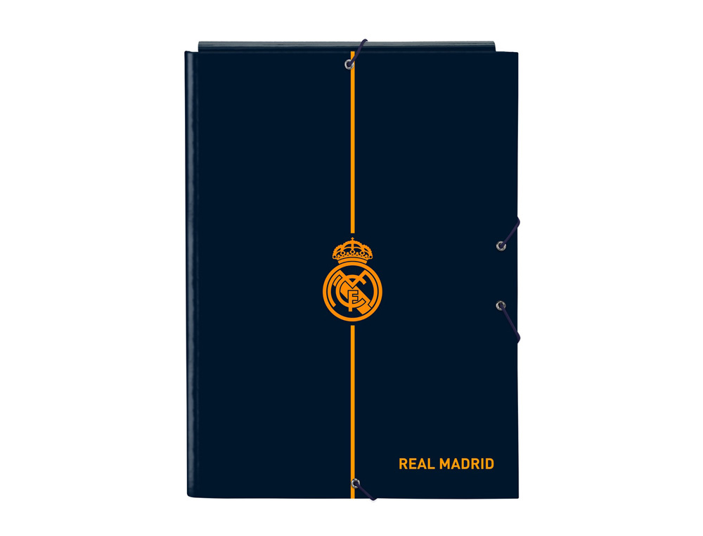CARPETA GOMAS SOLAPAS SAFTA FOLIO REAL MADRID 2 EQUIPACION 24/25