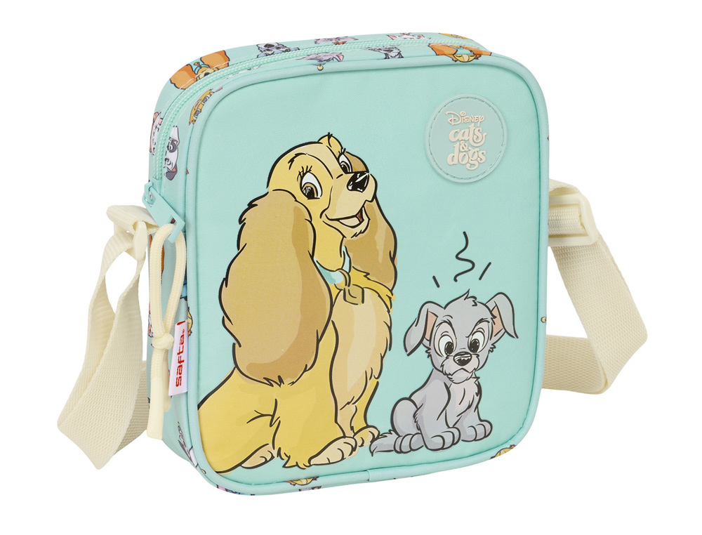 BOLSO BANDOLERA SAFTA CATS & DOGS 180X160X40 MM