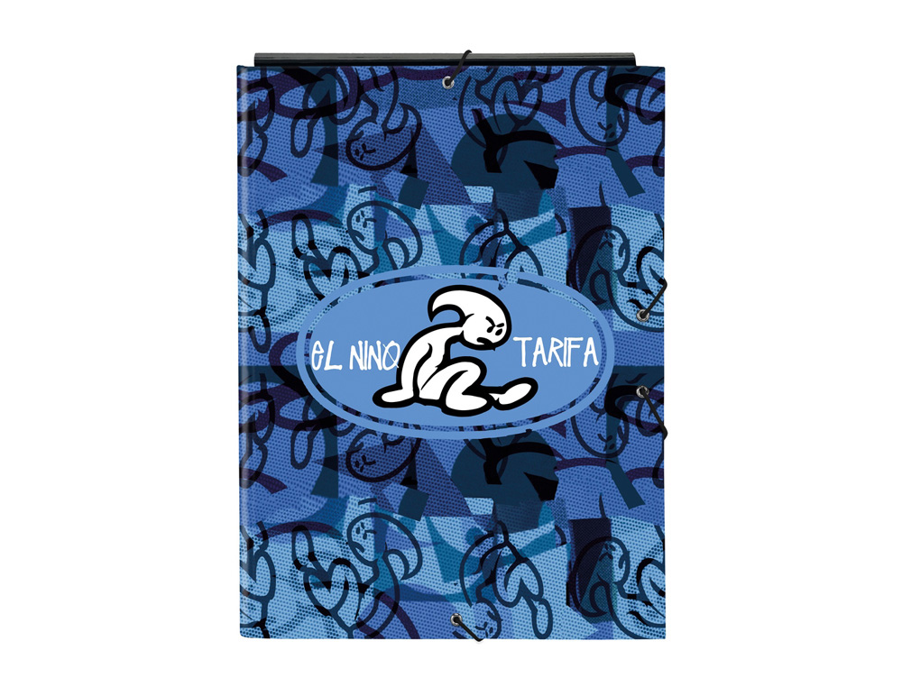 CARPETA CARTON FOLIO GOMAS SOLAPAS SAFTA EL NIO ROLLER