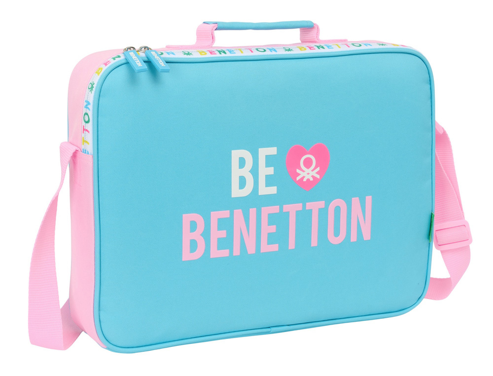 CARTERA ESCOLAR SAFTA EXTRAESCOLARES BENETTON UNIQUE 280X380X60 MM
