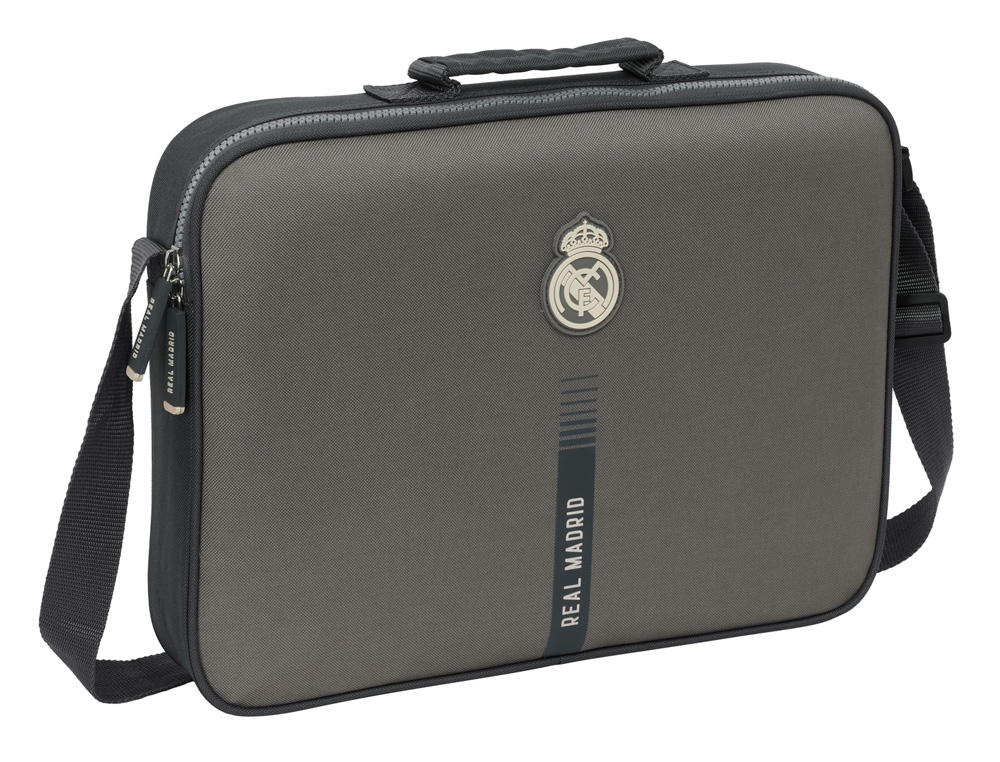 CARTERA ESCOLAR SAFTA EXTRAESCOLARES REAL MADRID 3 EQUIPACION 24/25 280X380X60 MM