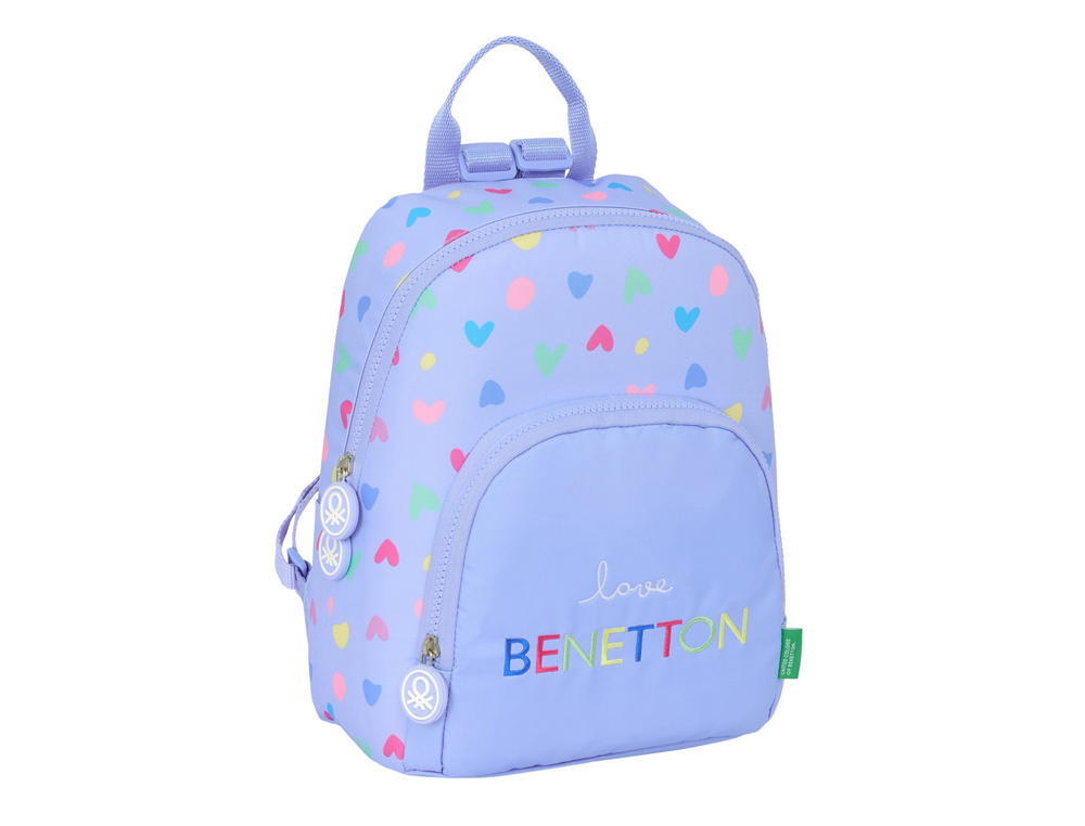 MINI MOCHILA SAFTA BENETTON LILA 300X250X130 MM