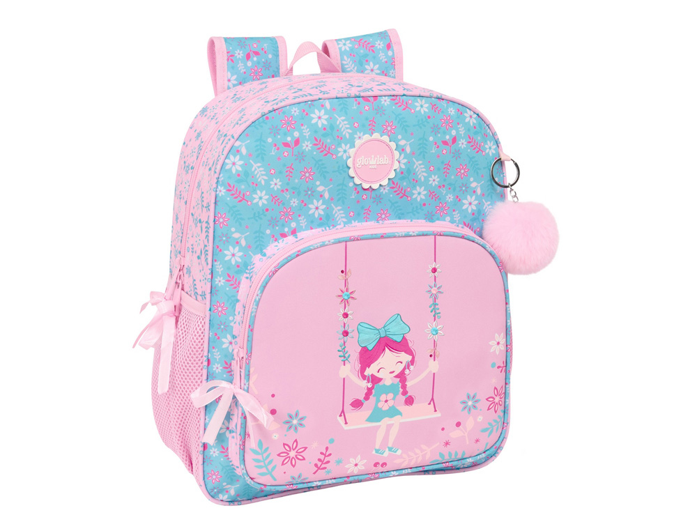 MOCHILA SAFTA JUNIOR ADAPTABLE A CARRO GLOWLAB KIDS SWING 380X320X120 MM