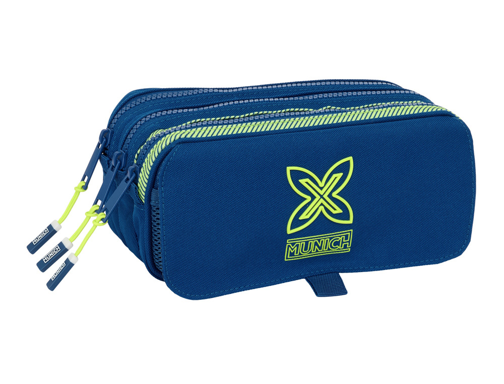 BOLSO ESCOLAR PORTATODO SAFTA TRIPLE BIG MUNICH NORTH 100X215X80 MM
