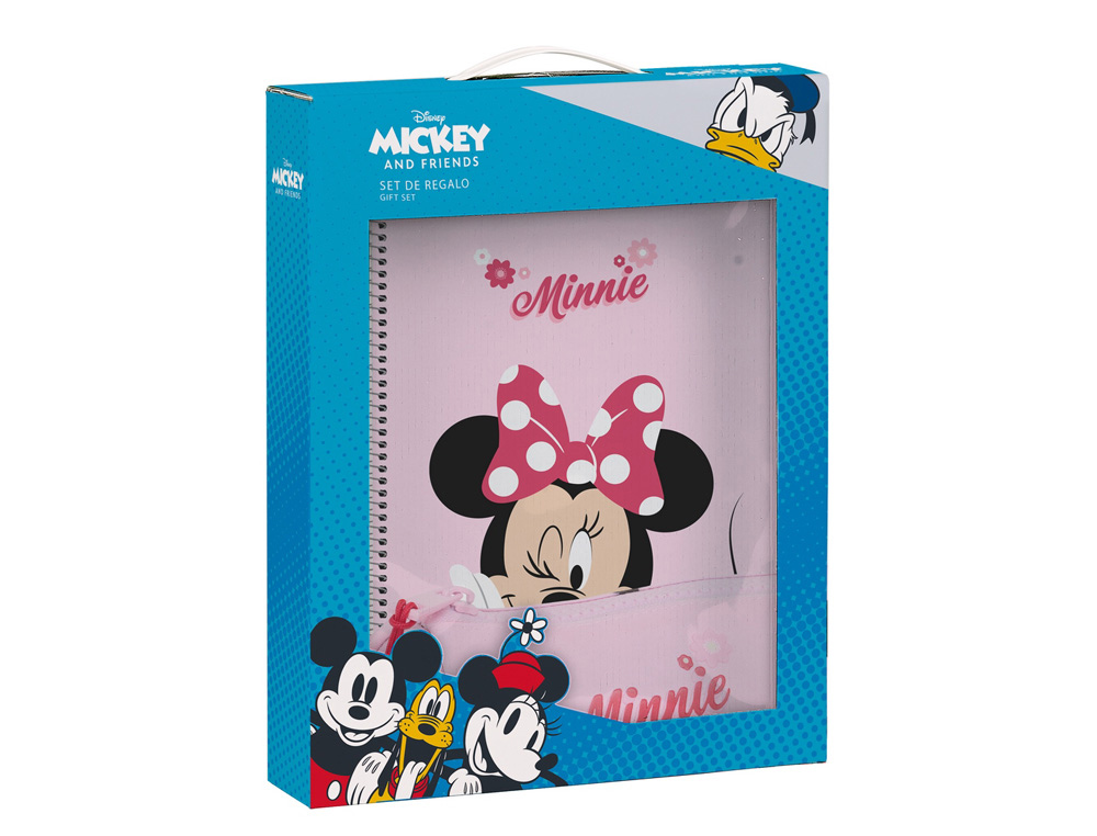 SET REGALO SAFTA PEQUEO MINNIE MOUSE NALVE 350X280X60 MM