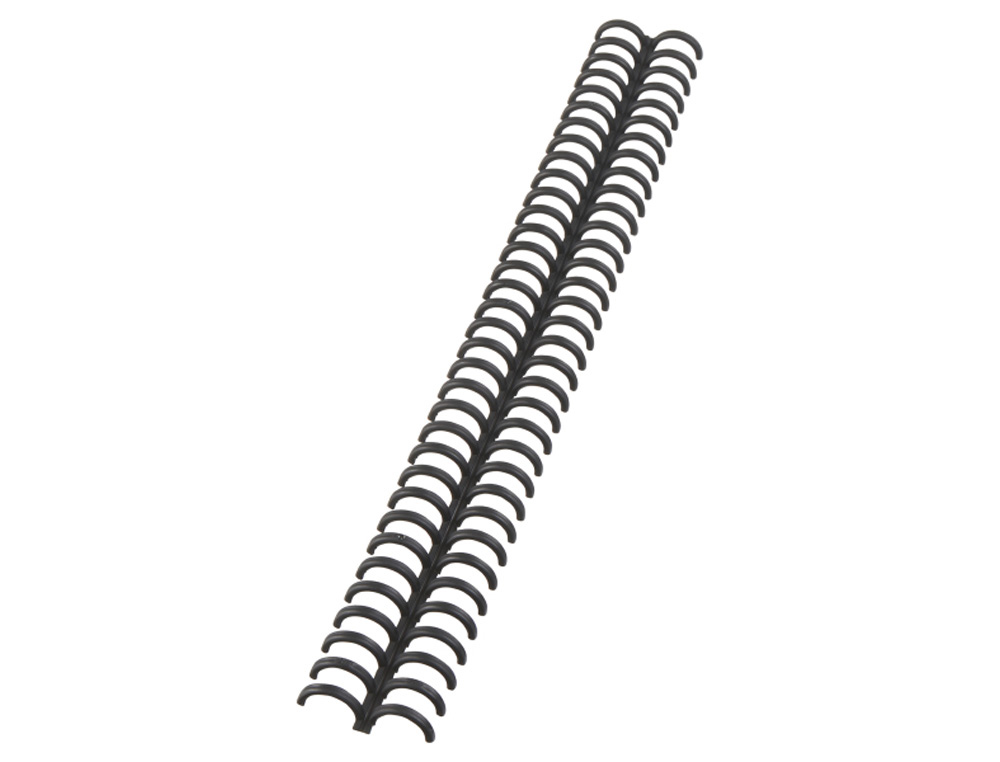CANUTILLO GBC IBICLICK PLASTICO NEGRO 12 MM CAJA DE 50 UNIDADES