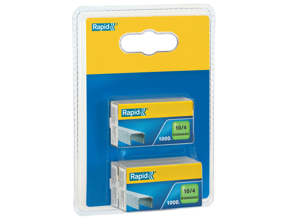 GRAPAS RAPID N 10/4 MM GALVANIZADA BLISTER DE 3 CAJAS DE 1000 UNIDADES