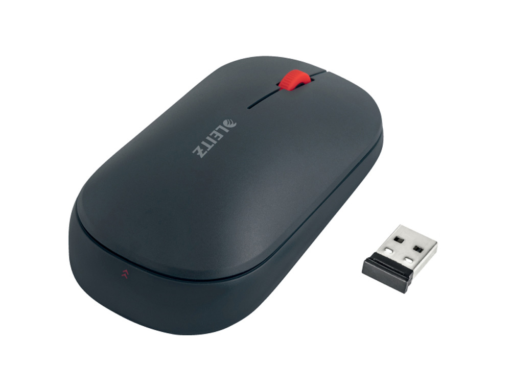 RATON LEITZ COSY INALAMBRICO DUAL 4000 DPI USB-A NANO 2,4 GHZ COLOR GRIS
