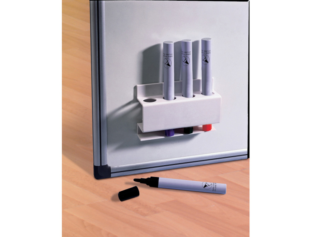 SOPORTE NOBO MAGNETICO PARA 4 ROTULADORES DE PIZARRA