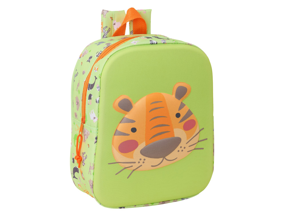 MOCHILA SAFTA GUARDERIA 3D TIGER 270X220X100 MM