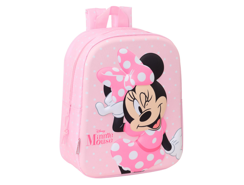 MOCHILA SAFTA GUARDERIA 3D MINNIE MOUSE 270X220X100 MM