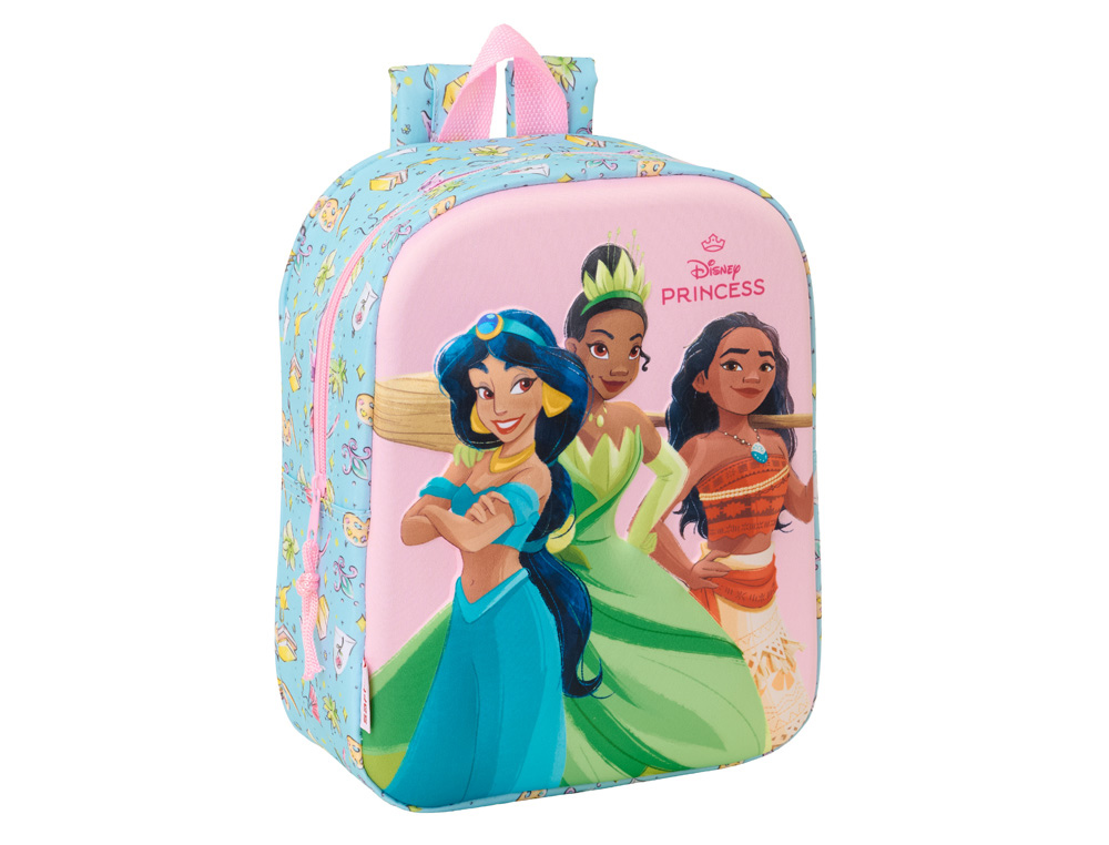 MOCHILA SAFTA GUARDERIA 3D PRINCESAS DISNEY 270X220X100 MM