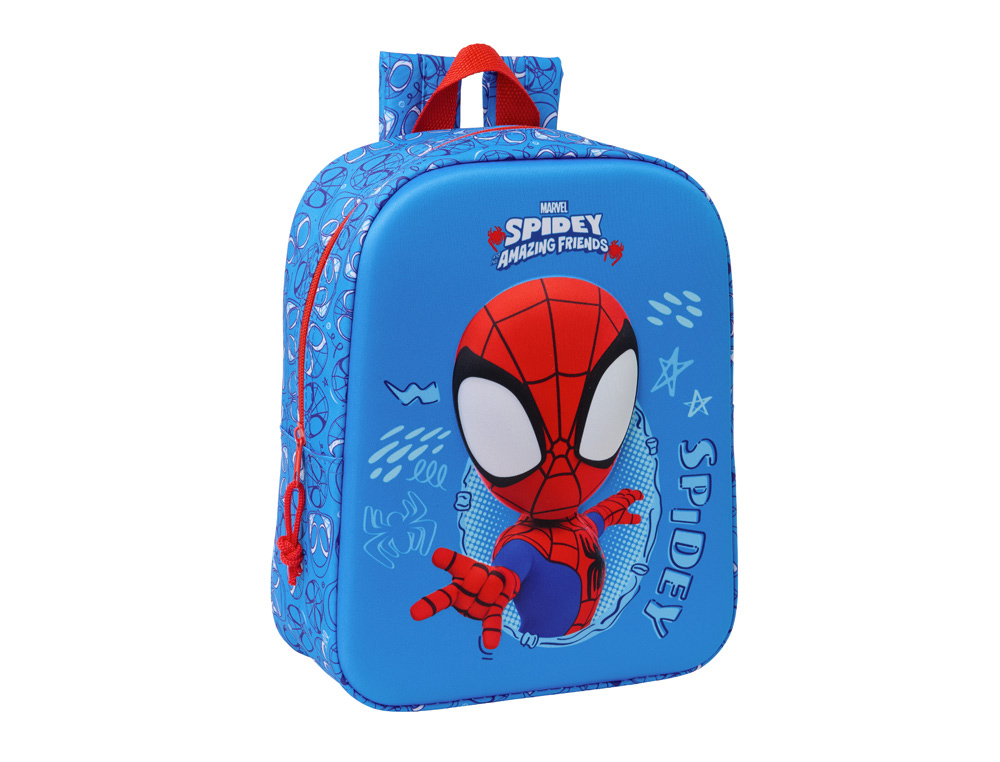 MOCHILA SAFTA GUARDERIA 3D SPIDEY 270X220X100 MM