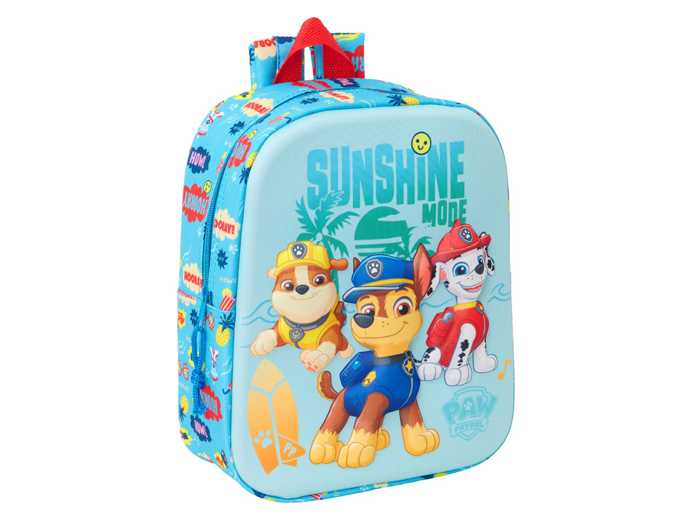 MOCHILA SAFTA GUARDERIA 3D PAW PATROL 270X220X100 MM