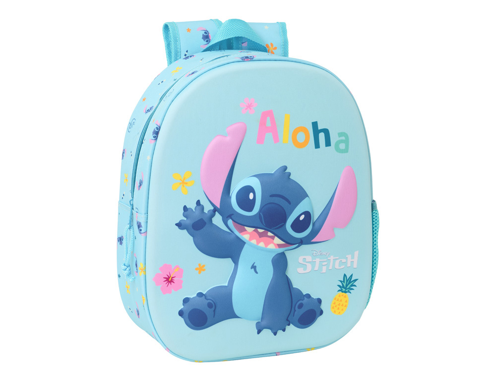 MOCHILA SAFTA 3D STITCH 330X270X100 MM