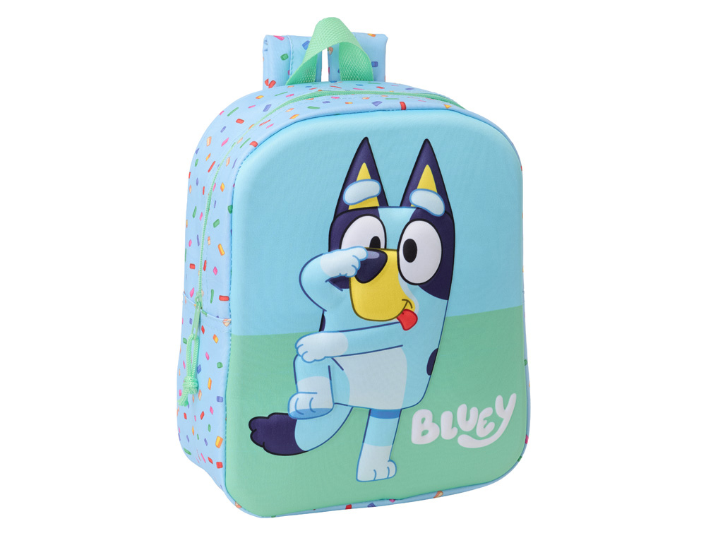 MOCHILA SAFTA GUARDERIA 3D BLUEY 270X220X100 MM