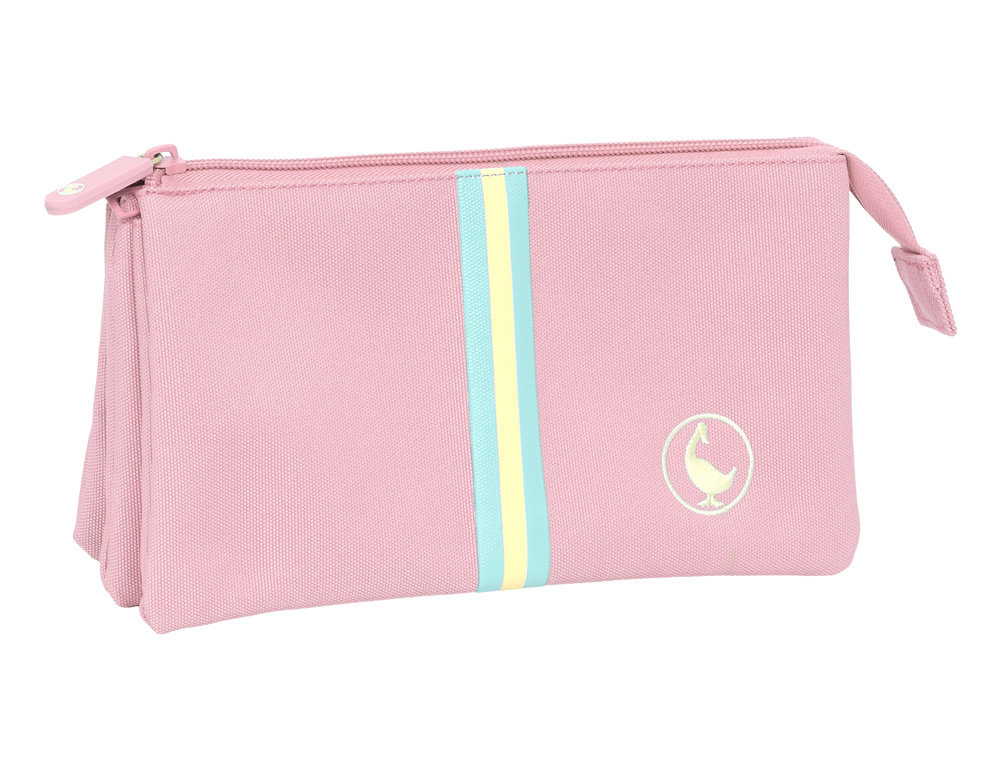 BOLSO ESCOLAR PORTATODO SAFTA TRIPLE EL GANSO BASICS 120X220X30 MM