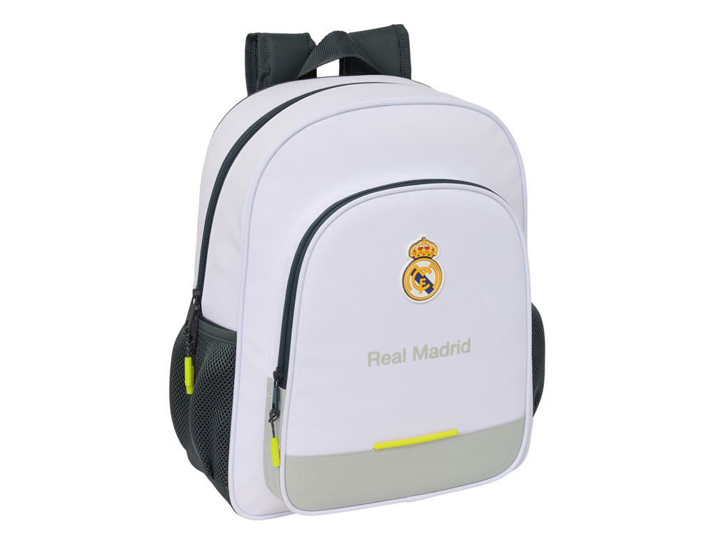 MOCHILA SAFTA JUNIOR ADAPTABLE A CARRO REAL MADRID 1 EQUIPACION 25/26 380X320X120 MM