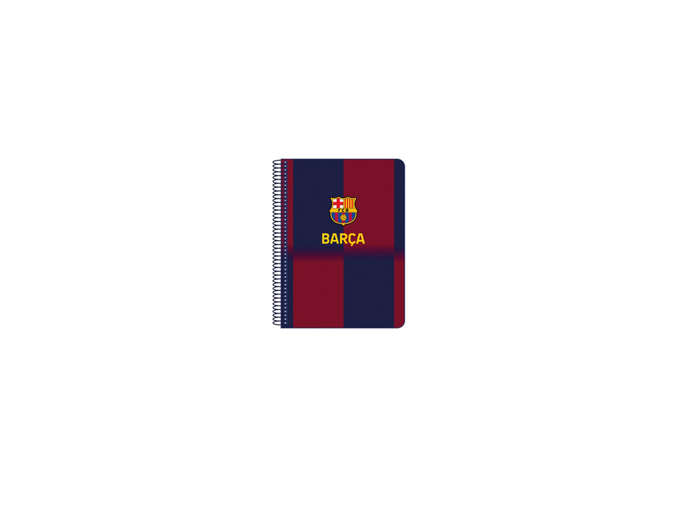 CUADERNO ESPIRAL SAFTA CUARTO 80H 60GR CUADRO 4MM TAPA EXTRADURA F.C. BARCELONA 1 EQUIPACION 25/26
