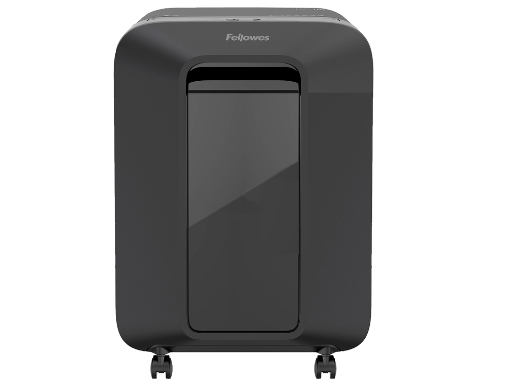 DESTRUCTORA DE DOCUMENTOS FELLOWES LX201 CAPACIDAD DE 12H SEGURIDAD P5 GRAPAS CLIPS Y TARJETAS 23 LITROS NEGRA