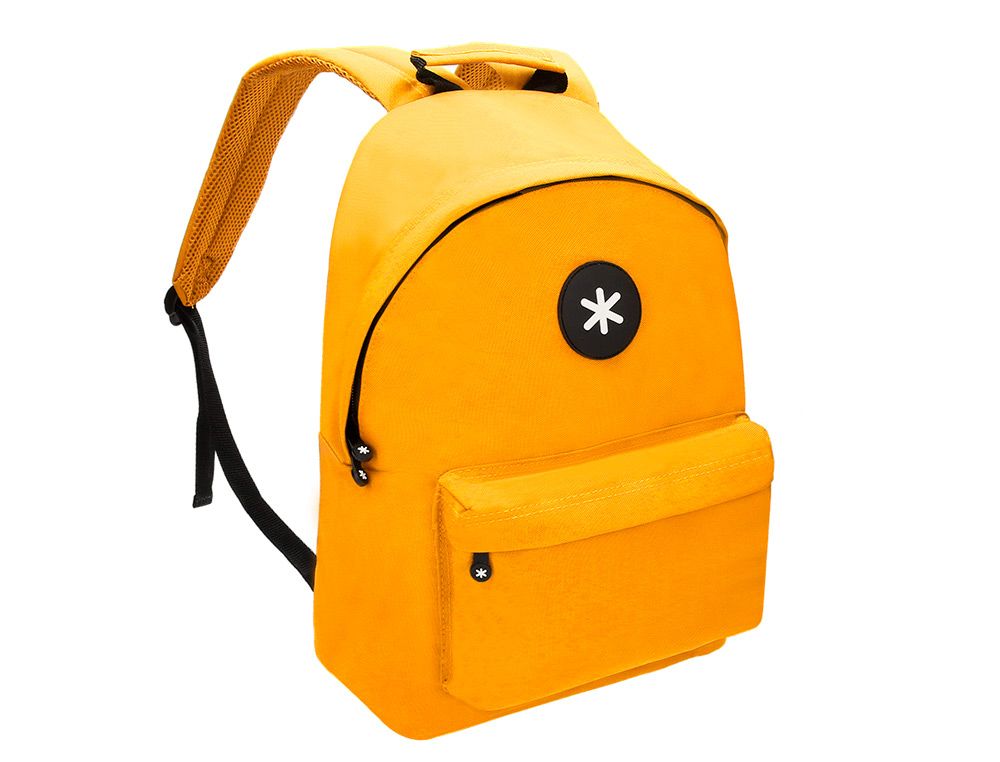 MOCHILA ANTARTIK CON ASA Y BOLSILLOS CON CREMALLERA COLOR MOSTAZA 310X160X410 MM