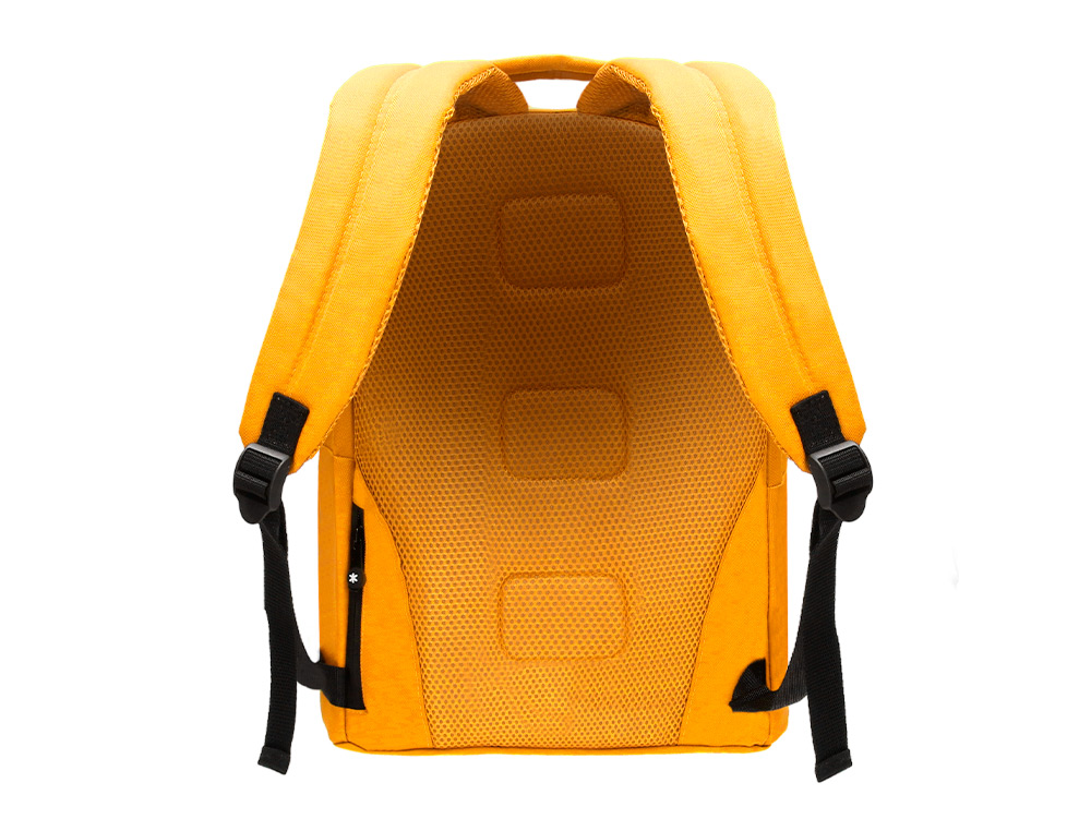 MOCHILA ANTARTIK CON ASA Y BOLSILLOS CON CREMALLERA COLOR MOSTAZA 310X160X410 MM