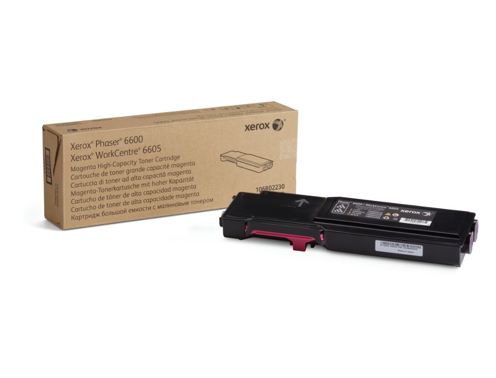 TINTA SOLIDA XEROX 106R02230 PHASER 6600 / WORKCENTRE 6605 MAGENTA 6000 PAGINAS