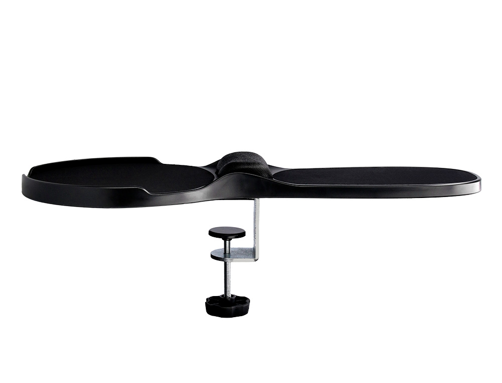 REPOSABRAZOS ERGONOMICO Q-CONNECT CON ALFOMBRILLA DE RATON Y APOYO DE MUECA COLOR NEGRO 220X140X480 MM