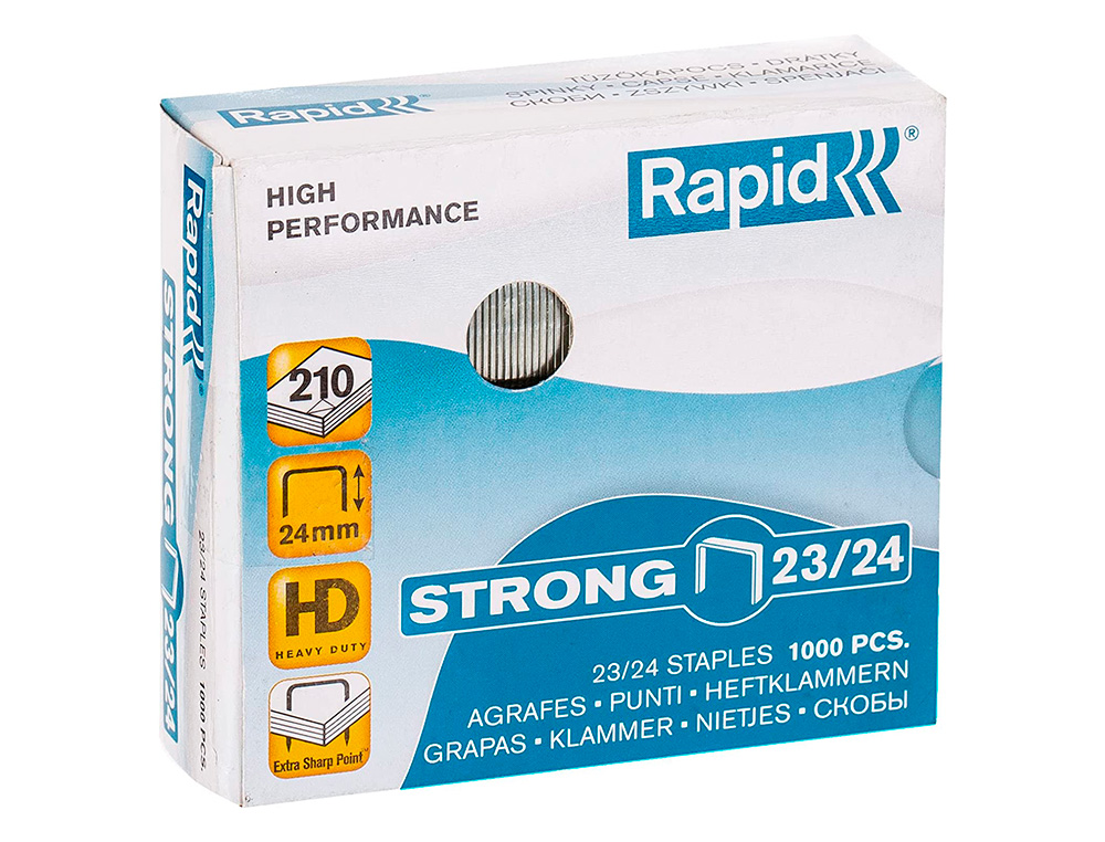 GRAPAS RAPID STRONG N 23/24 GALVANIZADAS CAJA DE 1000 UNIDADES