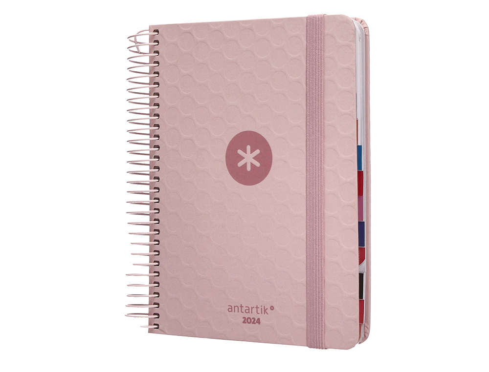 AGENDA DE OFICINA ANTARTIK A5+ 2024 DIA PAGINA 80 GR CON SOBRE Y 3 HOJAS DE PEGATINAS 165X215 MM