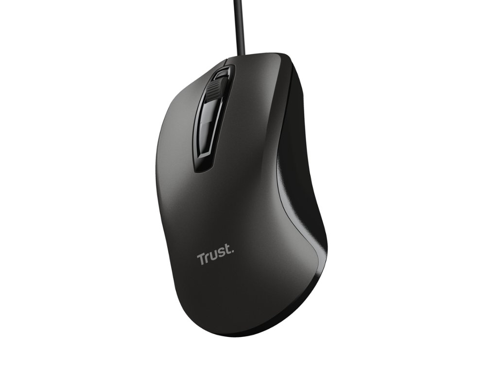 RATON TRUST BASIC OPTICO 4 BOTONES 1200 DPI USB 2.0 COLOR NEGRO