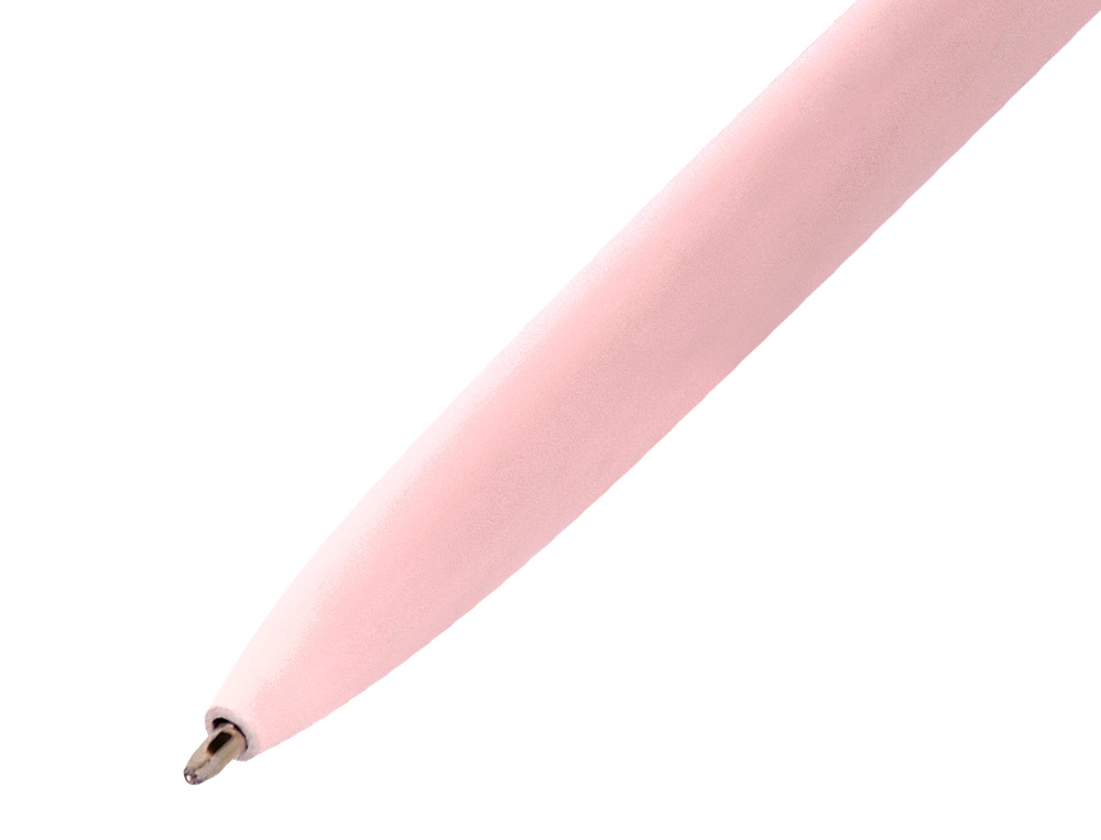 BOLIGRAFO BELIUS ROSE ALUMINIO COLOR ROSA/ORO ROSA TINTA AZUL CAJA DE DISEÑO