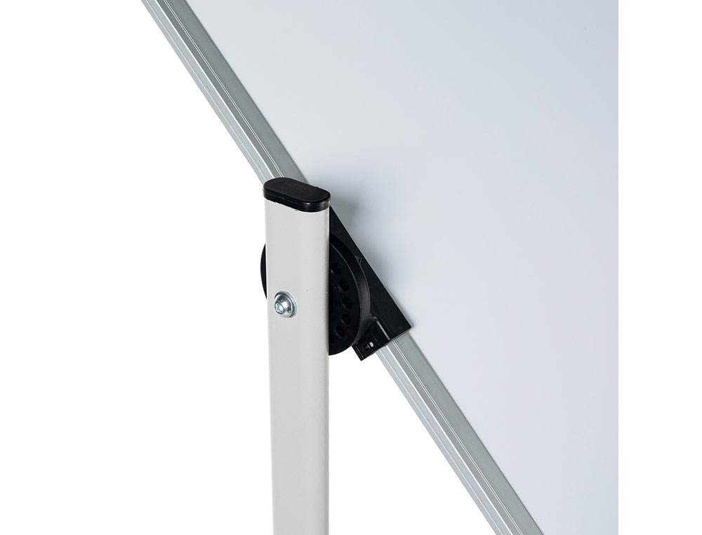 PIZARRA BLANCA ROCADA ACERO VITRIFICADO MAGNETICO MARCO ALUMINIO DOBLE CARA VOLTEABLE 120X150 CM