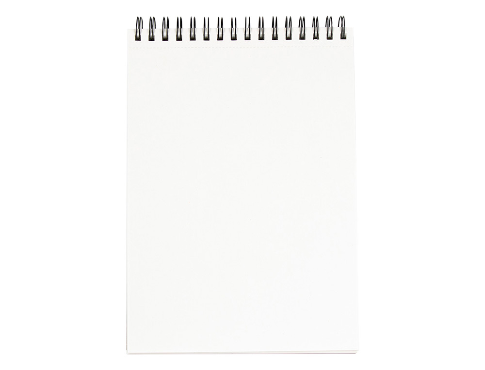 BLOC DIBUJO LIDERPAPEL ESBOZOS ESPIRAL DIN A6 105X148MM 100 HOJAS 90GR/M2 SIN RECUADRO