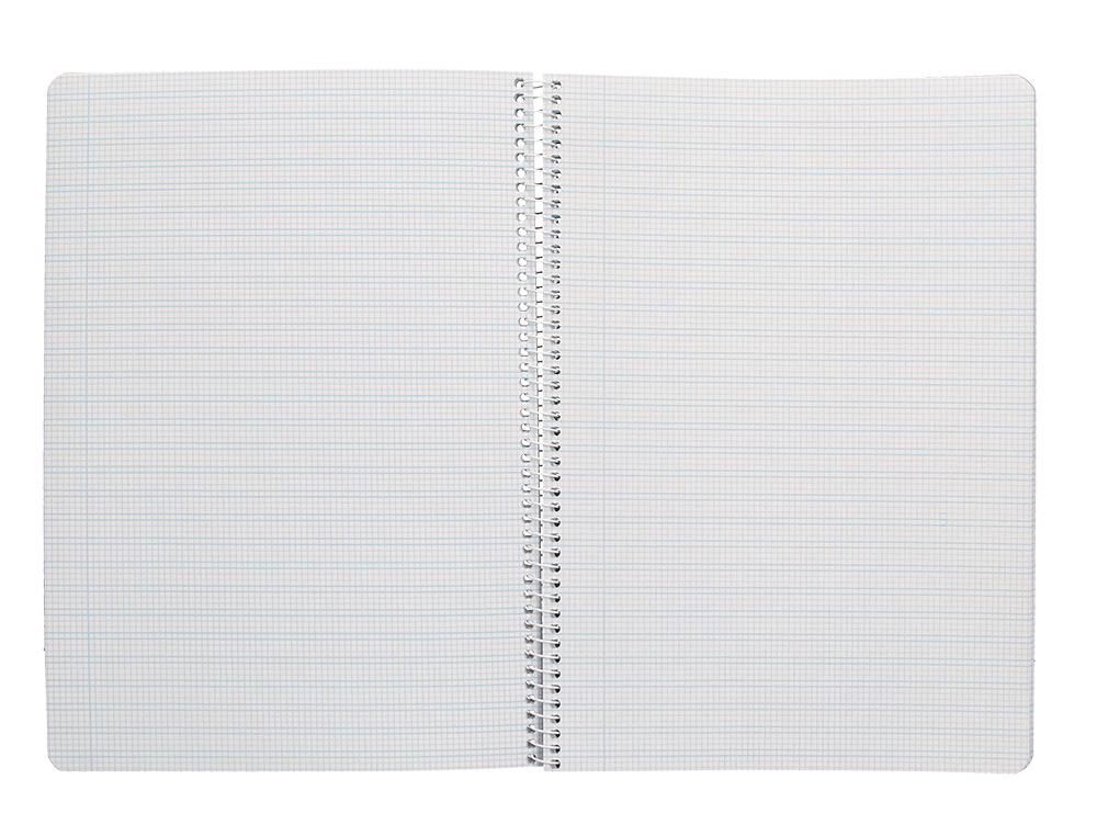 CUADERNO ESPIRAL LIDERPAPEL A4 PAUTAGUIA TAPA BLANDA 80H 75 GR CUADRO PAUTADO 2,5MM COLOR AZUL