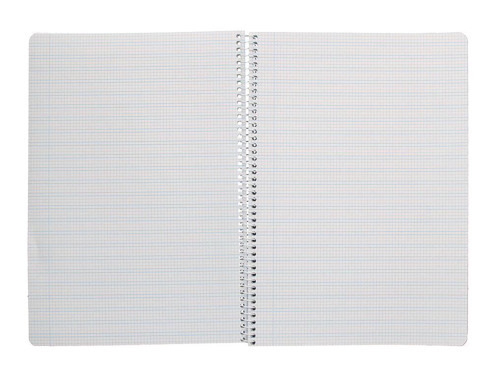 CUADERNO ESPIRAL LIDERPAPEL A4 PAUTAGUIA TAPA BLANDA 80H 75 GR CUADRO PAUTADO 3MM COLOR AZUL