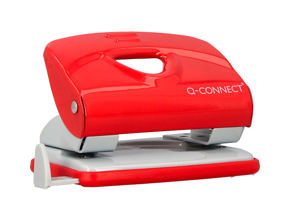 TALADRADOR Q-CONNECT KF14219 ROJO ABERTURA 6 MM CAPACIDAD 20 HOJAS