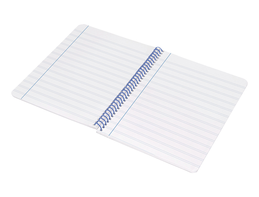 CUADERNO ESPIRAL LIDERPAPEL A4 WONDER TAPA PLASTICO 80H 90GR PAUTA ESTRECHA 2,5MM CON MARGEN COLOR VERDE OSCURO