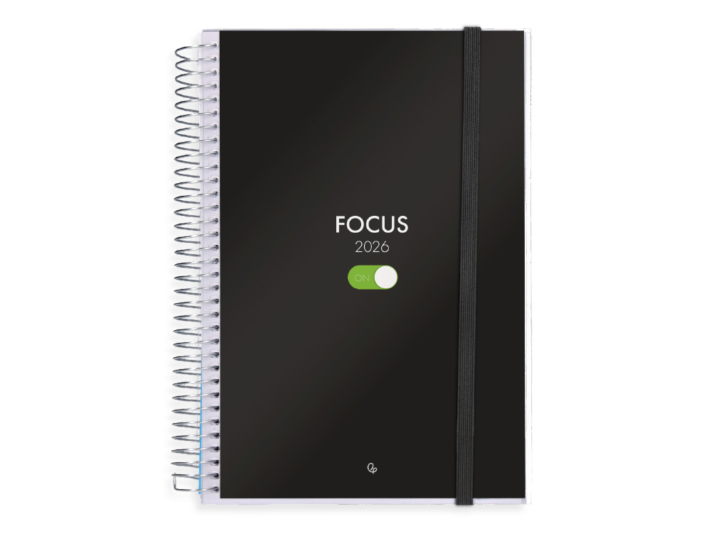 AGENDA ESPIRAL LIDERPAPEL TINOS A4 2026 DIA PAGINA PERSONALIZABLE PAPEL 70 GR FSC