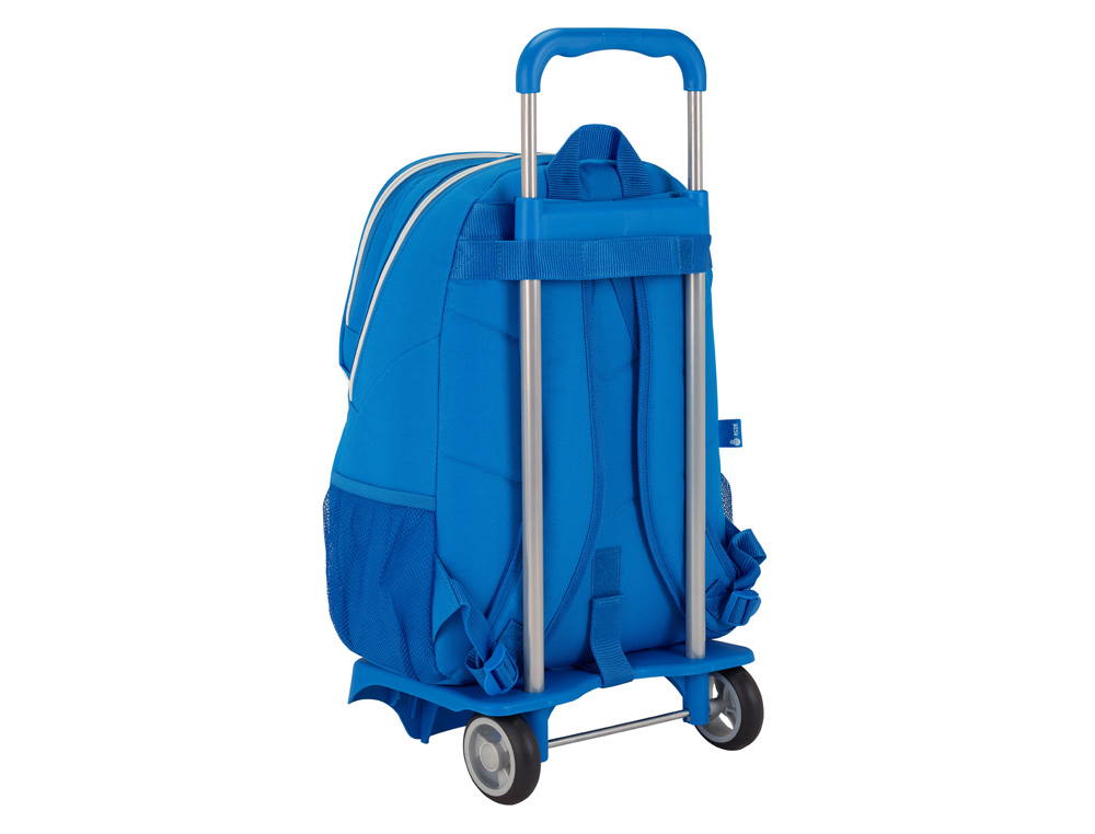 CARTERA ESCOLAR SAFTA CON CARRO R.C.D. ESPAÑOL 330X430X150 MM