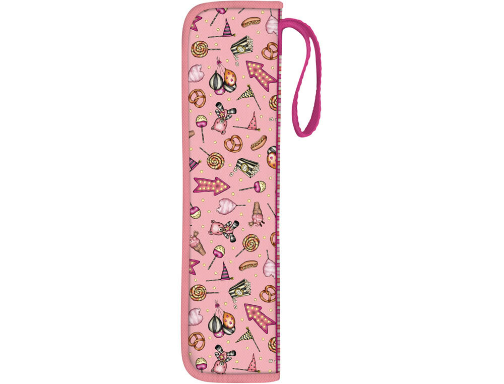 BOLSO ESCOLAR SAFTA GORJUSS FAIRGROUND PORTAFLAUTA 360X100X25 MM