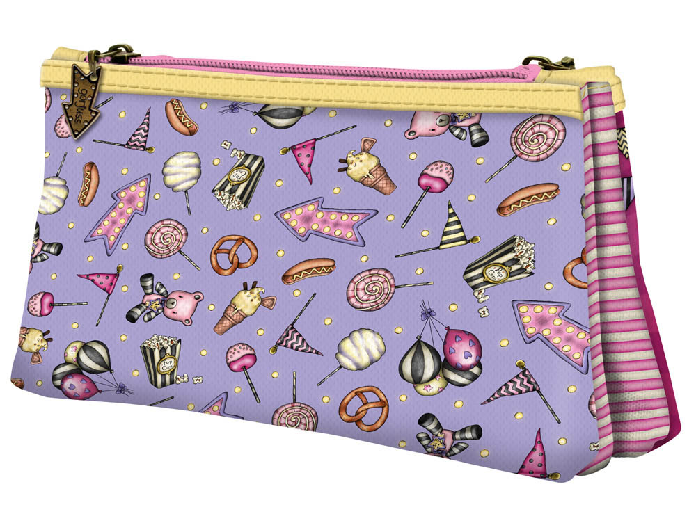 CARTERA ESCOLAR SAFTA GORJUSS FAIRGROUND NECESER PEQUEO DOBLE 215X115X50 MM
