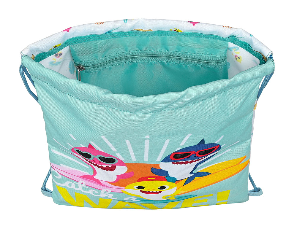 SACO PLANO SAFTA JUNIOR BABY SHARK SURFING 10X260X340 MM